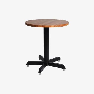 Round wooden disc table