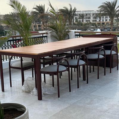 Large outdoor dining table set 🍽️🌳