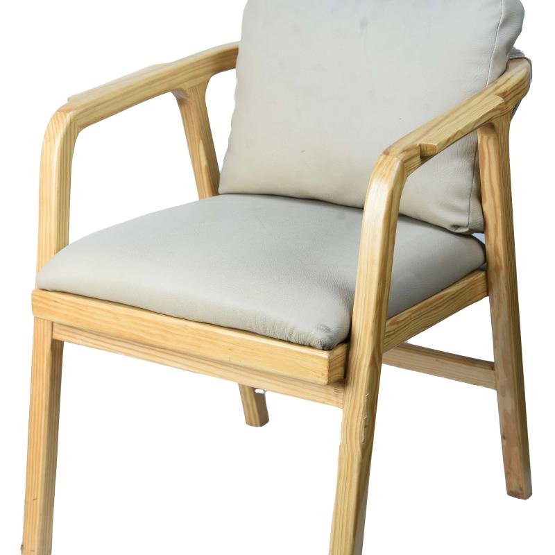 Classic design wooden chair with cushion
