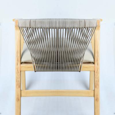 Classic design wooden chair with cushion