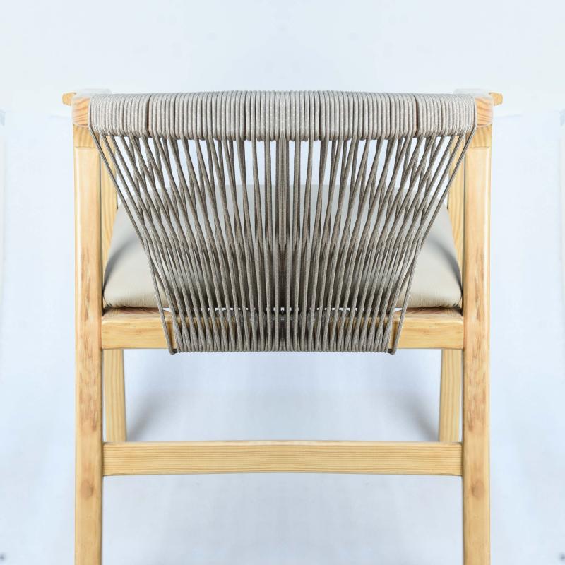 Classic design wooden chair with cushion