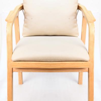 Classic design wooden chair with cushion