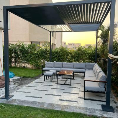 Aluminum pergola with movable slat roof 🏡☀️