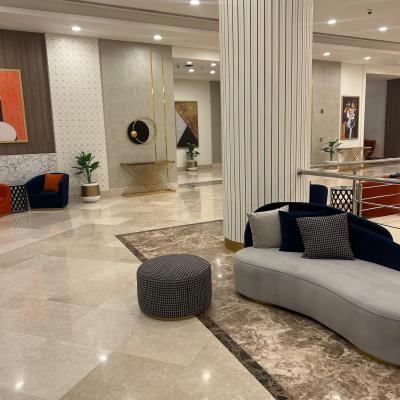 Modern interior design for a reception area