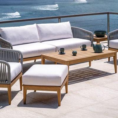 Luxury wooden outdoor seating set