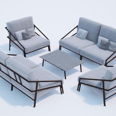 Modern outdoor seating set with simple design